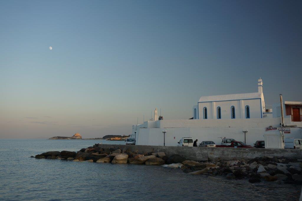 Sunset in Mylos Greece