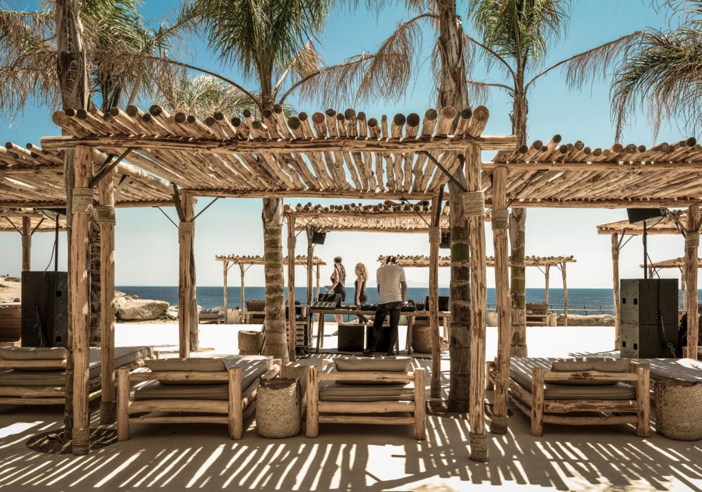 Scorpios Beach Bar at Mykonos