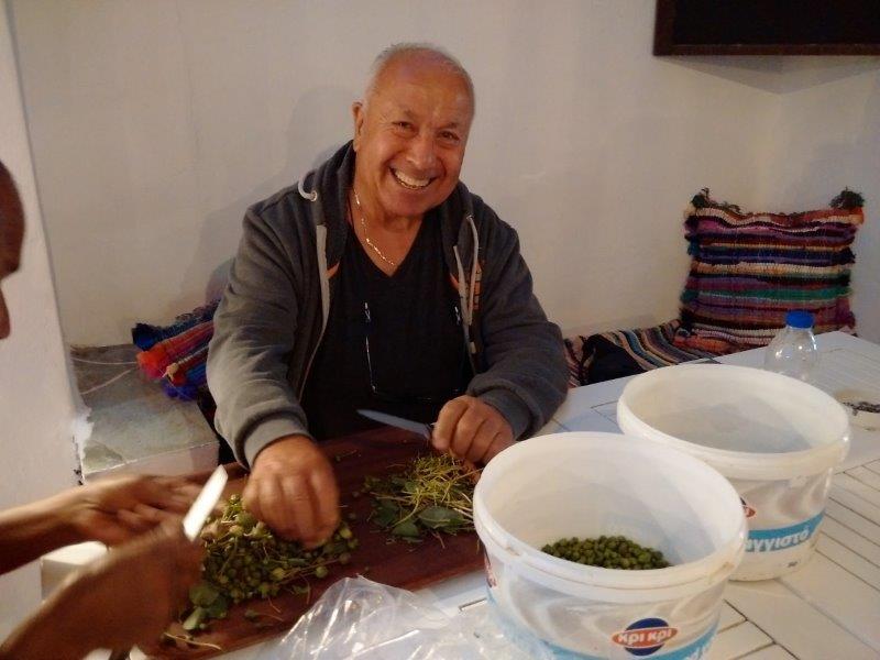 Greek Salad Preparation - Sifnos - 2905 Greek Salad Preparation - Sifnos - 2905