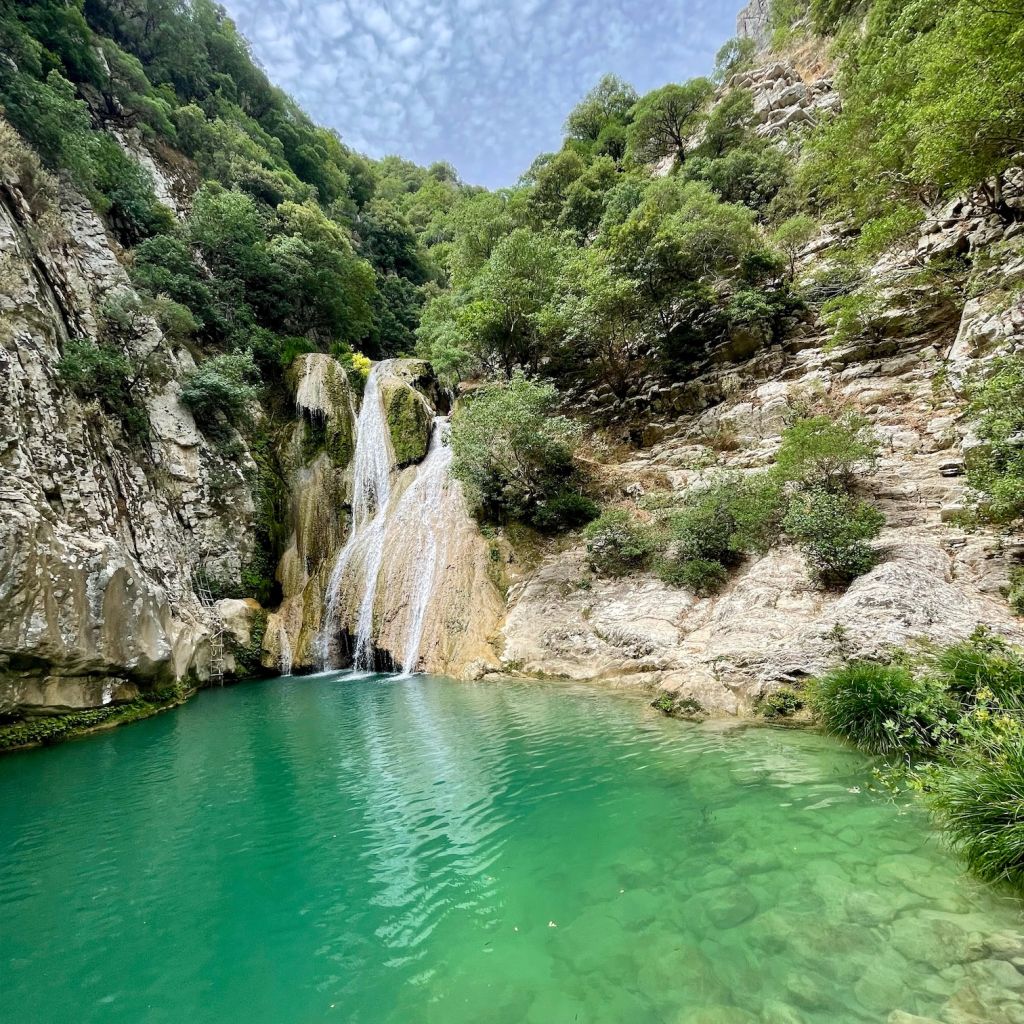 Polylimnio Waterfalls in Messinia