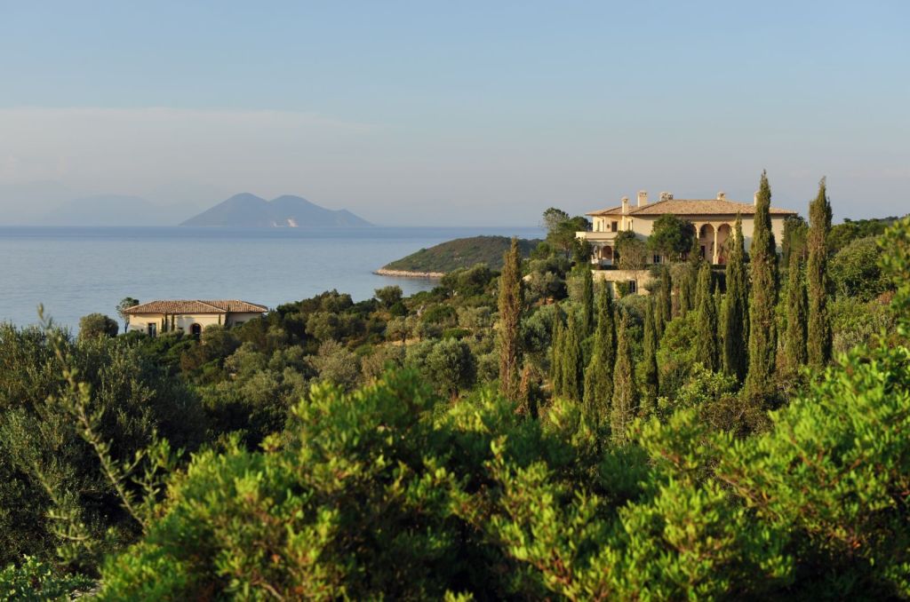 Ithaca AA villa view over the bay