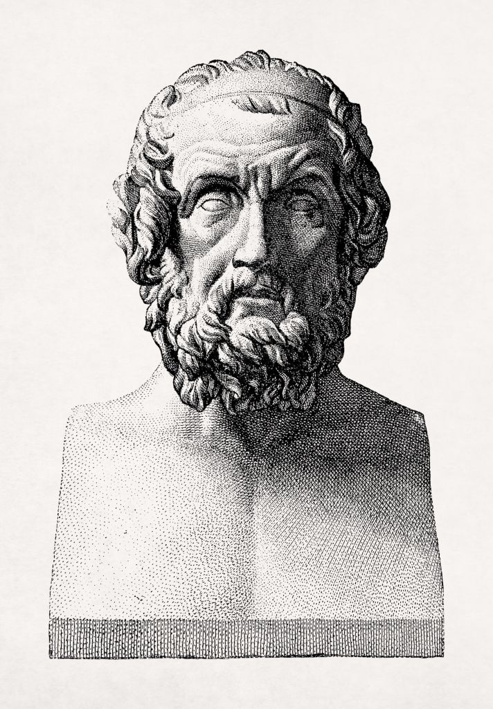 Marble bust of Homer