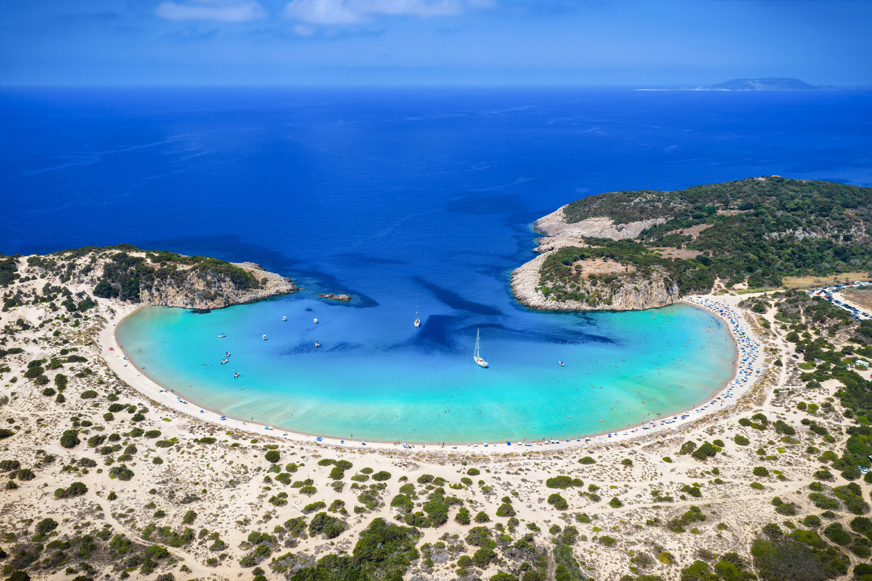 Voidokilia Beach in Messinia