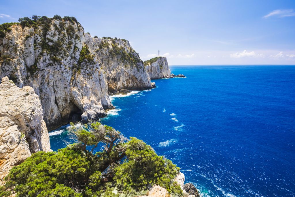 Lighthouse at Cape Doukato, Lefkada